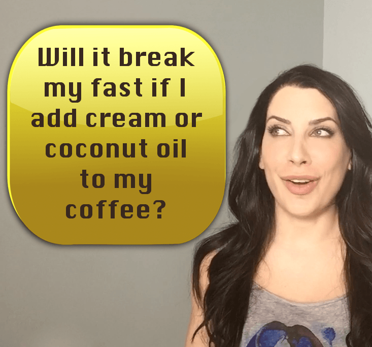does cream in coffee break a fast