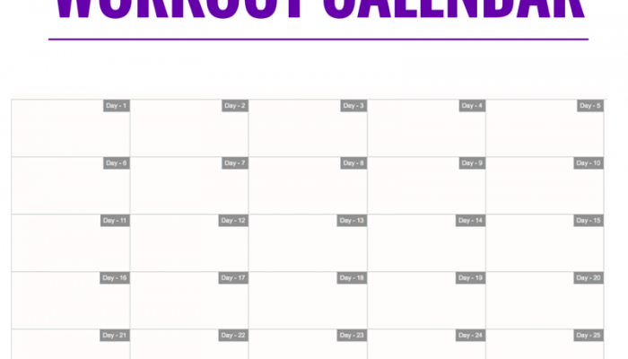 Workout Calendar