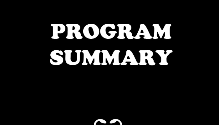 Program Summary